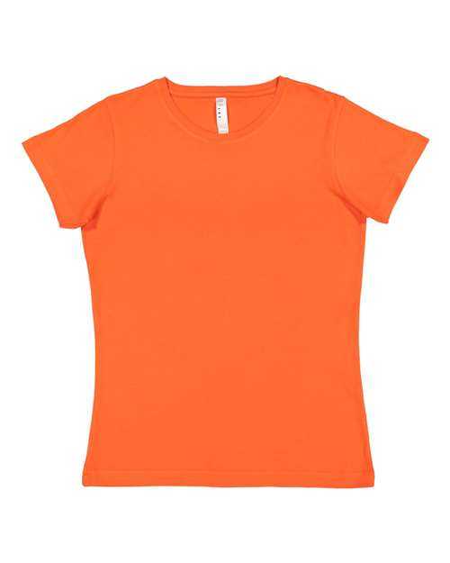 Lat 3516 Women&#39;s Fine Jersey Tee - Orange - HIT a Double