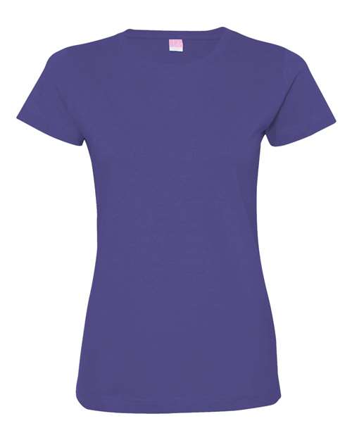 Lat 3516 Women's Fine Jersey Tee - Purple - HIT a Double