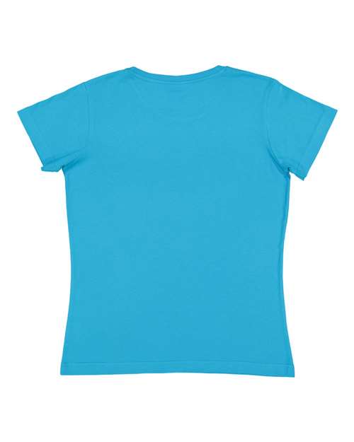 Lat 3516 Women's Fine Jersey Tee - Turquoise - HIT a Double