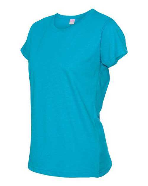 Lat 3516 Women&#39;s Fine Jersey Tee - Vintage Turquoise - HIT a Double