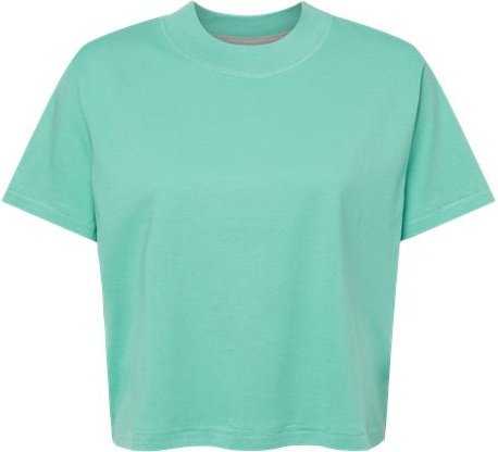 Lat 3518 Women&#39;s Boxy Tee - Saltwater - HIT a Double - 1
