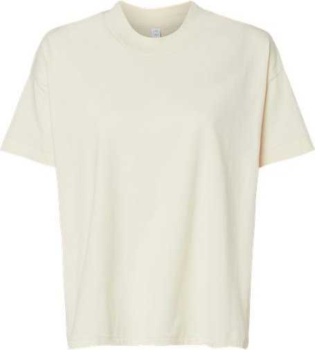 Lat 3519 Women's Hi-Lo Tee - Natural" - "HIT a Double