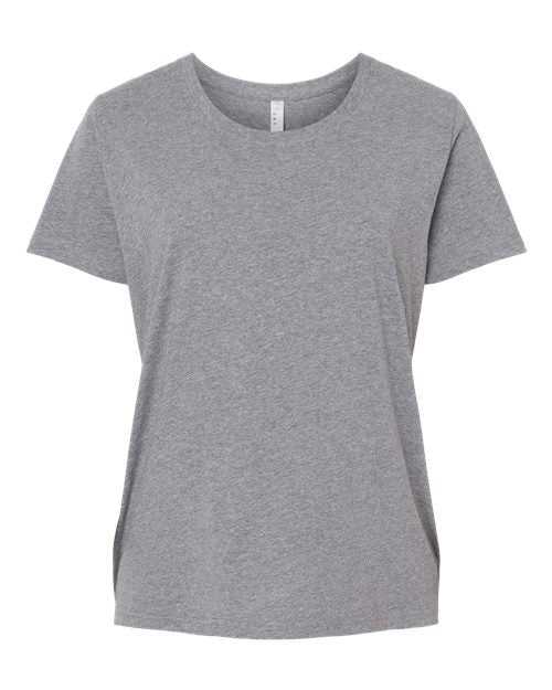 Lat 3816 Curvy Collection Women's Fine Jersey Tee - Granite Heather - HIT a Double