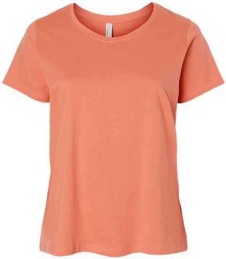 Lat 3816 Curvy Collection Women&#39;s Fine Jersey Tee - Sunset&quot; - &quot;HIT a Double