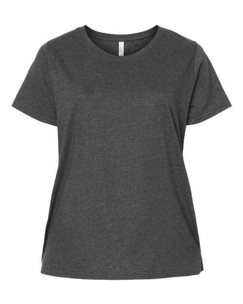 Lat 3816 Curvy Collection Women&#39;s Fine Jersey Tee - Vintage Smoke - HIT a Double