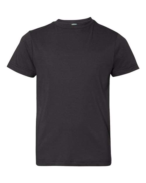 Lat 6101 Youth Fine Jersey Tee - Black - HIT a Double
