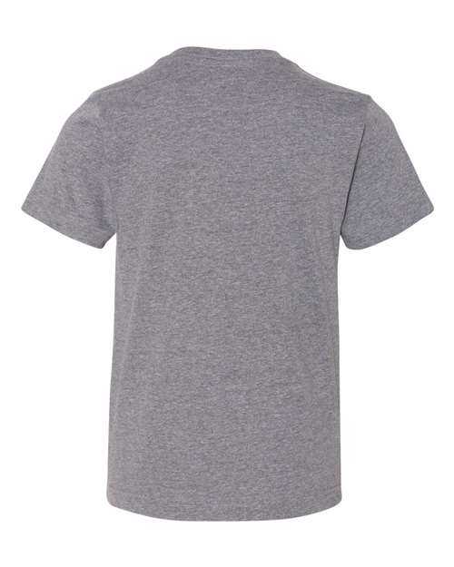 Lat 6101 Youth Fine Jersey Tee - Granite Heather - HIT a Double