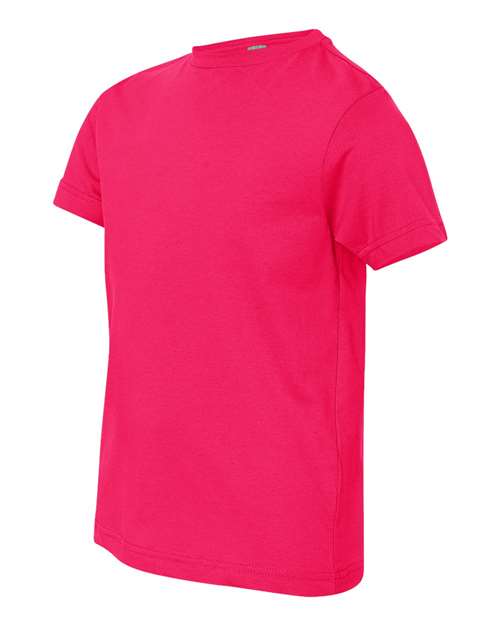 Lat 6101 Youth Fine Jersey Tee - Hot Pink - HIT a Double