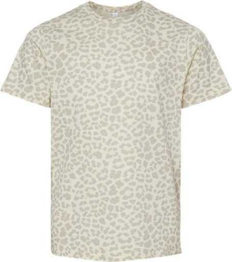 Lat 6101 Youth Fine Jersey Tee - Natural Leopard" - "HIT a Double