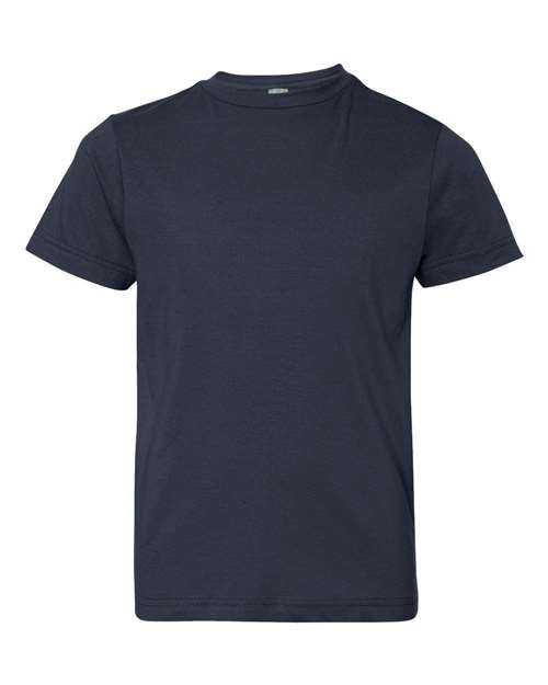 Lat 6101 Youth Fine Jersey Tee - Navy - HIT a Double