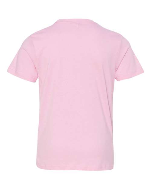 Lat 6101 Youth Fine Jersey Tee - Pink - HIT a Double