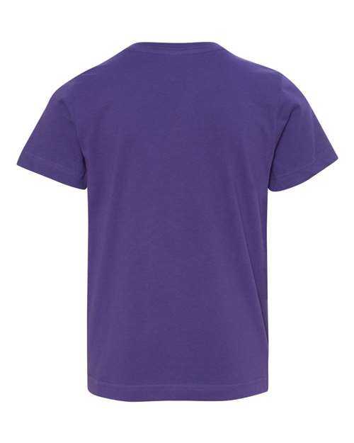 Lat 6101 Youth Fine Jersey Tee - Purple - HIT a Double