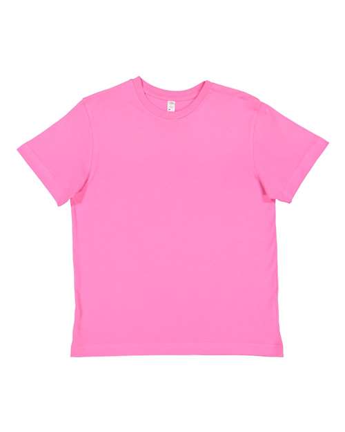Lat 6101 Youth Fine Jersey Tee - Raspberry - HIT a Double