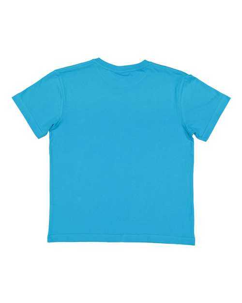 Lat 6101 Youth Fine Jersey Tee - Turquoise - HIT a Double