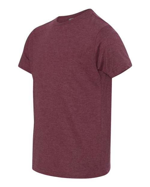 Lat 6101 Youth Fine Jersey Tee - Vintage Burgundy - HIT a Double