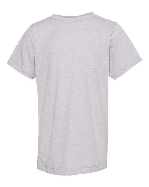 Lat 6191 Youth Harborside Melange T-Shirt - Grey Melange - HIT a Double