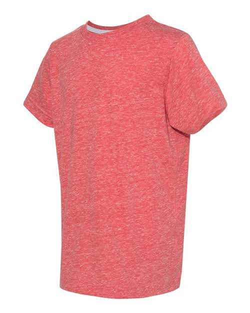 Lat 6191 Youth Harborside Melange T-Shirt - Red Melange - HIT a Double