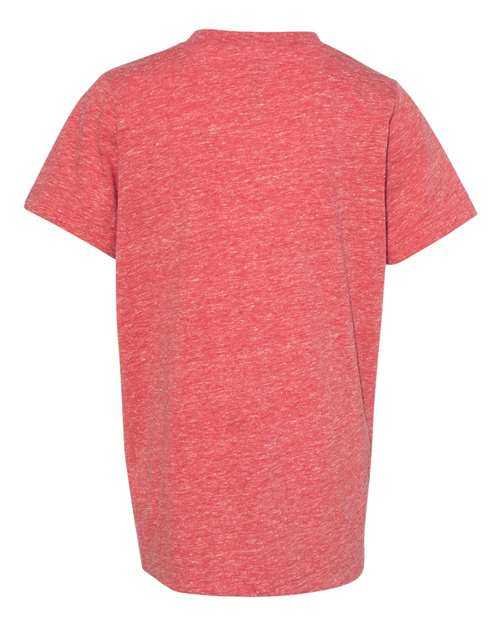 Lat 6191 Youth Harborside Melange T-Shirt - Red Melange - HIT a Double