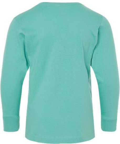 Lat 6201 Youth Fine Jersey Long Sleeve Tee - Saltwater&quot; - &quot;HIT a Double