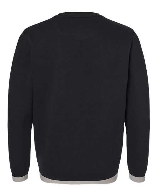 Lat 6789 The Statement Fleece Crewneck Sweatshirt - Black Titanium - HIT a Double