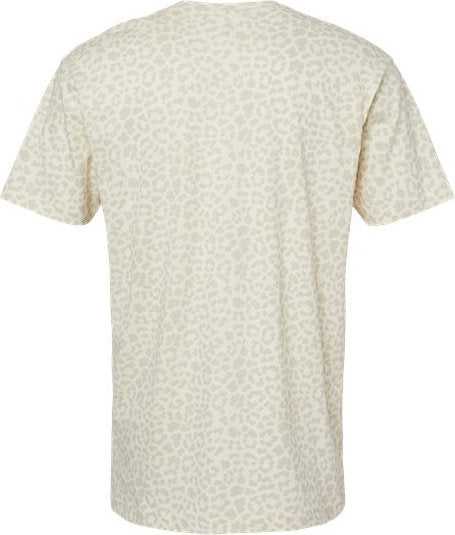 Lat 6901 Fine Jersey Tee - Natural Leopard" - "HIT a Double