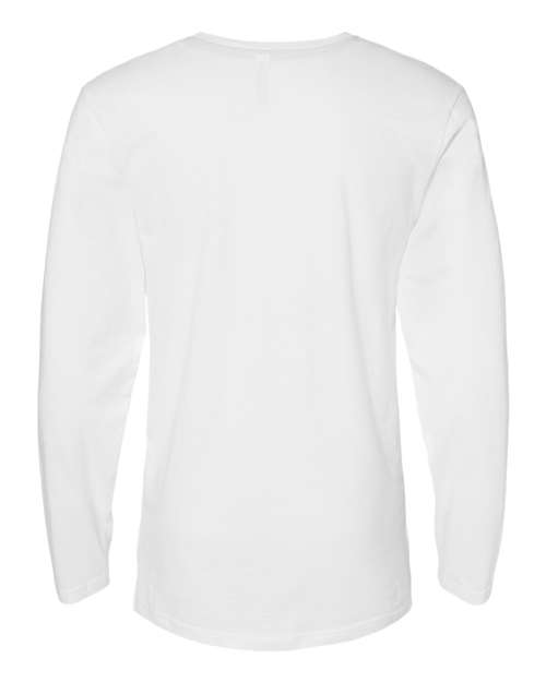 Lat 6918 Fine Jersey Long Sleeve Tee - White - HIT a Double
