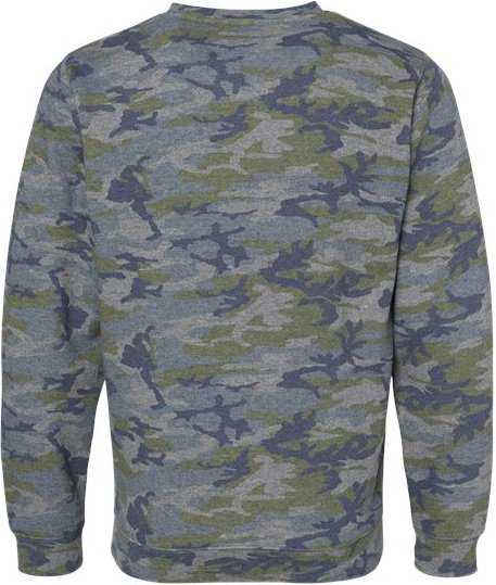 Lat 6925 Elevated Fleece Crewneck Sweatshirt - Vintage Camo - HIT a Double - 2