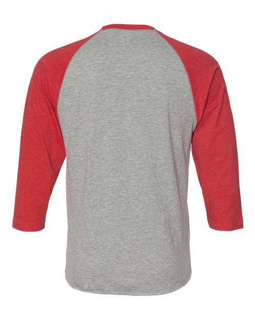 Lat 6930 Baseball Fine Jersey Tee - Vintage Heather Vintage Red - HIT a Double