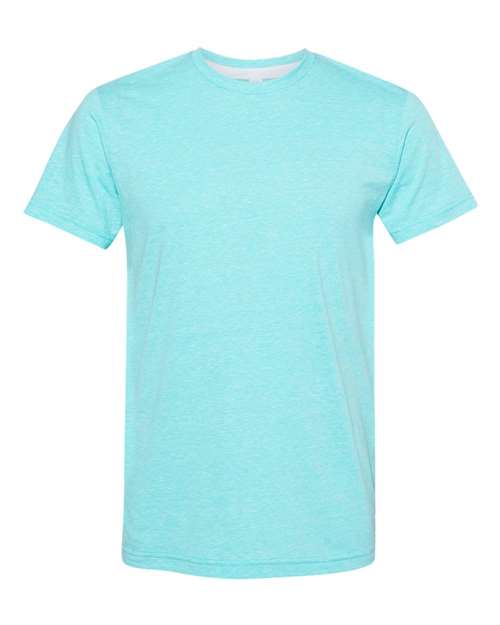 Lat 6991 Harborside Melange T-Shirt - Caribbean Melange - HIT a Double