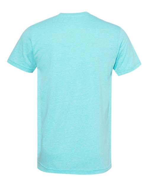 Lat 6991 Harborside Melange T-Shirt - Caribbean Melange - HIT a Double