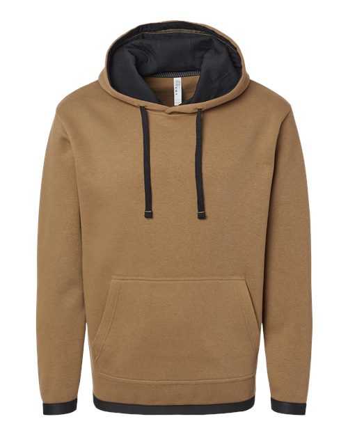Lat 6996 The Statement Fleece Hoodie - Coyote Brown Black - HIT a Double