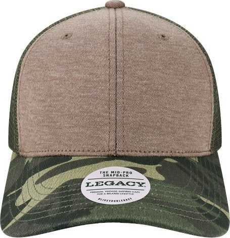 Legacy MPS Mid-Pro Snapback Trucker Cap - Brown/ Camo - HIT a Double - 1