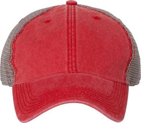 Legacy DTA Dashboard Trucker Cap - Scarlet Red Grey - HIT a Double