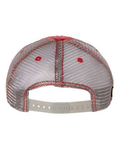 Legacy DTA Dashboard Trucker Cap - Scarlet Red Grey - HIT a Double