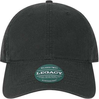 Legacy EZA Relaxed Twill Dad Cap - Black - HIT a Double - 1