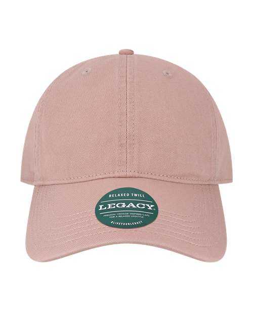 Legacy EZA Relaxed Twill Dad Cap - Dusty Rose - HIT a Double - 1