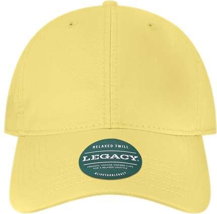 Legacy EZA Relaxed Twill Dad Cap - Lemon - HIT a Double - 1