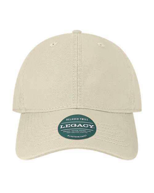 Legacy EZA Relaxed Twill Dad Cap - Stone - HIT a Double - 1