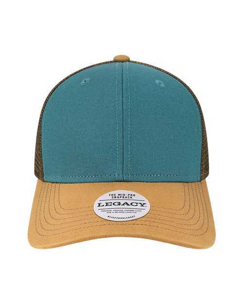 Legacy MPS Mid-Pro Snapback Trucker Cap - Marine Camel Brown - HIT a Double - 1