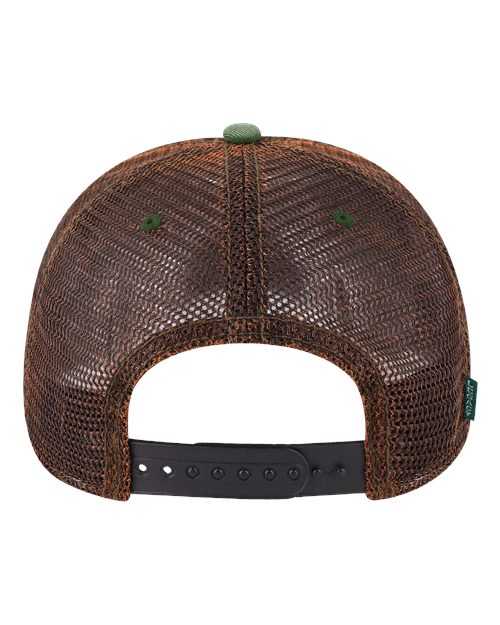Legacy OFA Old Favorite Trucker Cap - Green Brown - HIT a Double - 2