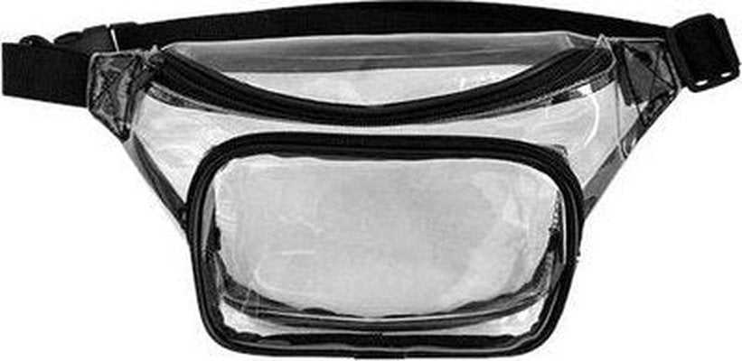 Liberty Bags 5772 Clear Fanny Pack - Black - HIT a Double - 1