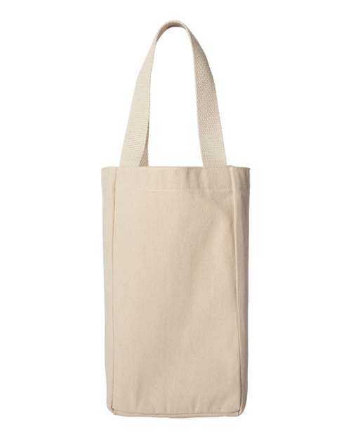 Liberty Bags 1726 Double Bottle Wine Tote - Natural - HIT a Double