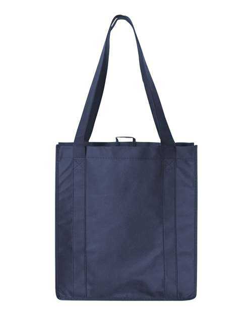 Liberty Bags 3000 Non-Woven Reusable Shopping Bag - Navy - HIT a Double