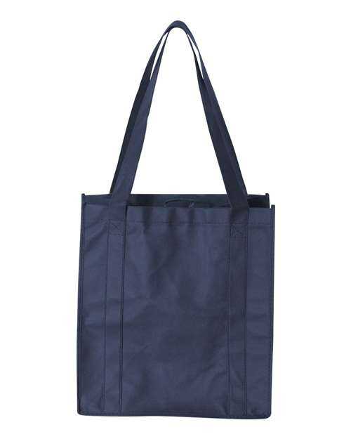 Liberty Bags 3000 Non-Woven Reusable Shopping Bag - Navy - HIT a Double