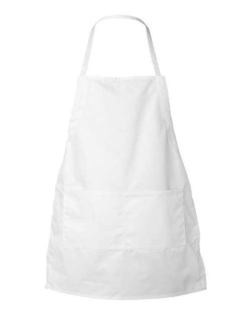 Liberty Bags 5502 Two-Pocket Butcher Apron - White - HIT a Double