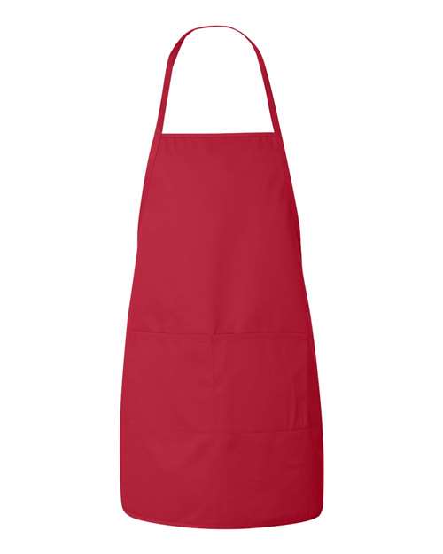 Liberty Bags 5505 Long Butcher Block Apron - Red - HIT a Double