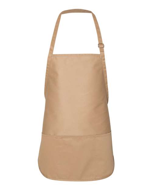 Liberty Bags 5507 Adjustable Neck Strap Apron - Tan - HIT a Double