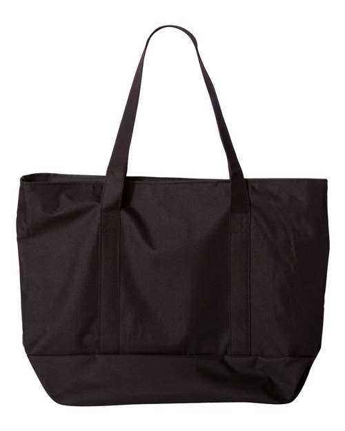 Liberty Bags 7006 Bay View Zippered Tote - Black Black - HIT a Double