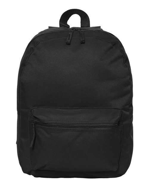 Liberty Bags 7709 16&quot; Basic Backpack - Black - HIT a Double