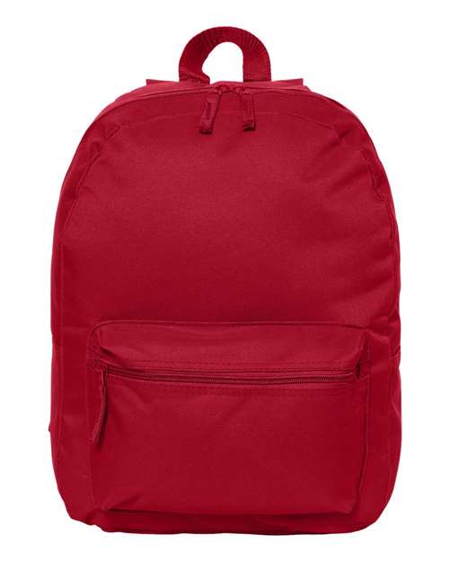 Liberty Bags 7709 16&quot; Basic Backpack - Red - HIT a Double